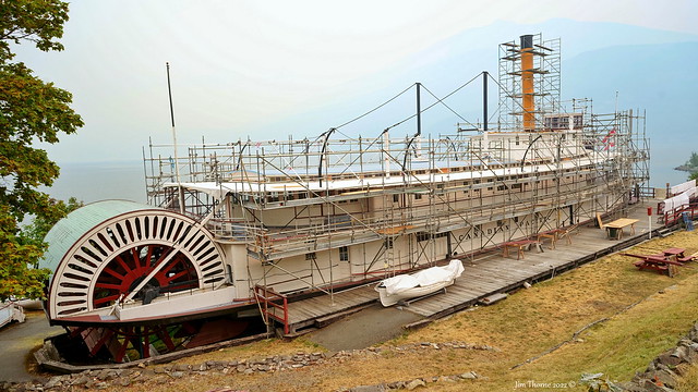 Major restorative 'refit' underway for the Moyie at Kaslo, BC - 11 September 2022 [© WCK-JST]