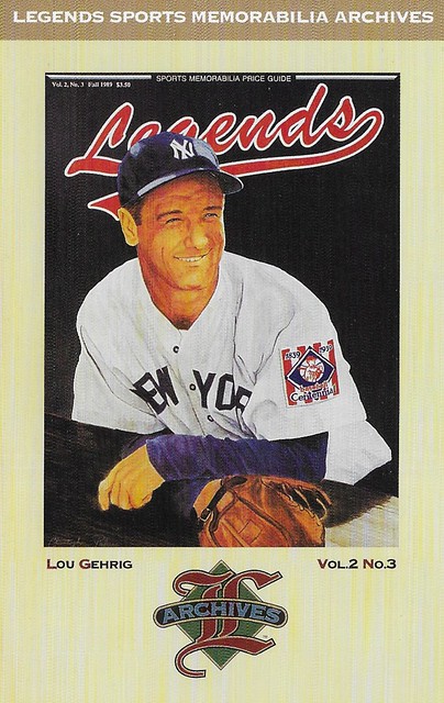 Legends Magazine Postcard - Gehrig, Lou (1993)