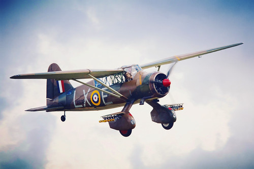 Westland Lysander Mk.III V9312 (G-CCOM) landing at the #battleofbritainairshow | by East Anglia Photos