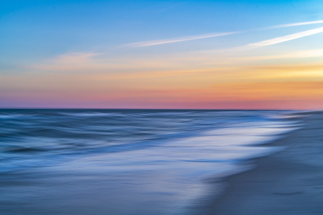 Sunset at Robert Moses Beach, Long Island, New York