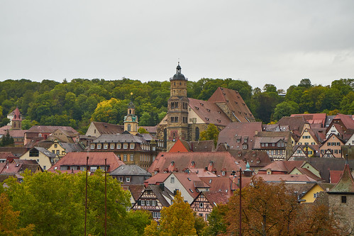 Blick auf die Altstadt von Schwäbisch Hall