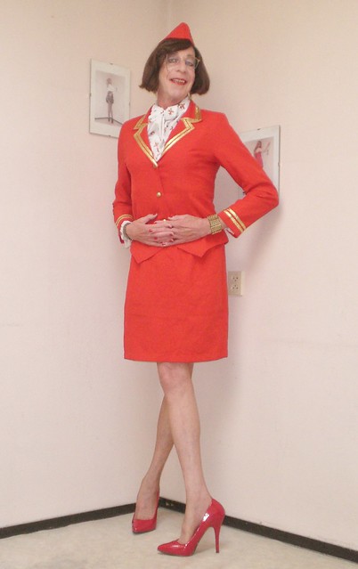 The flight attendant.