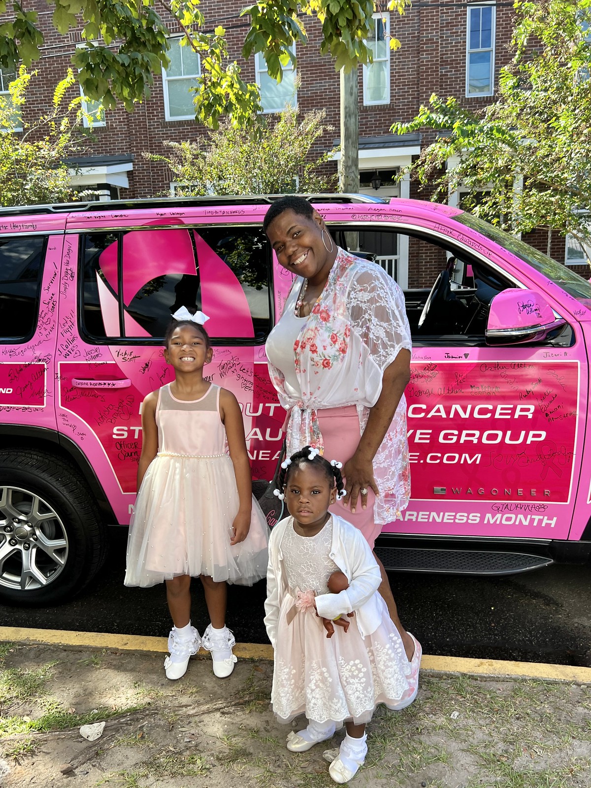 Step One Auto Pink Mammography Wagoneer at First Tabernacle Church