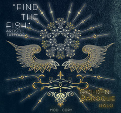 Find the Fish - Golden Baroque Halo