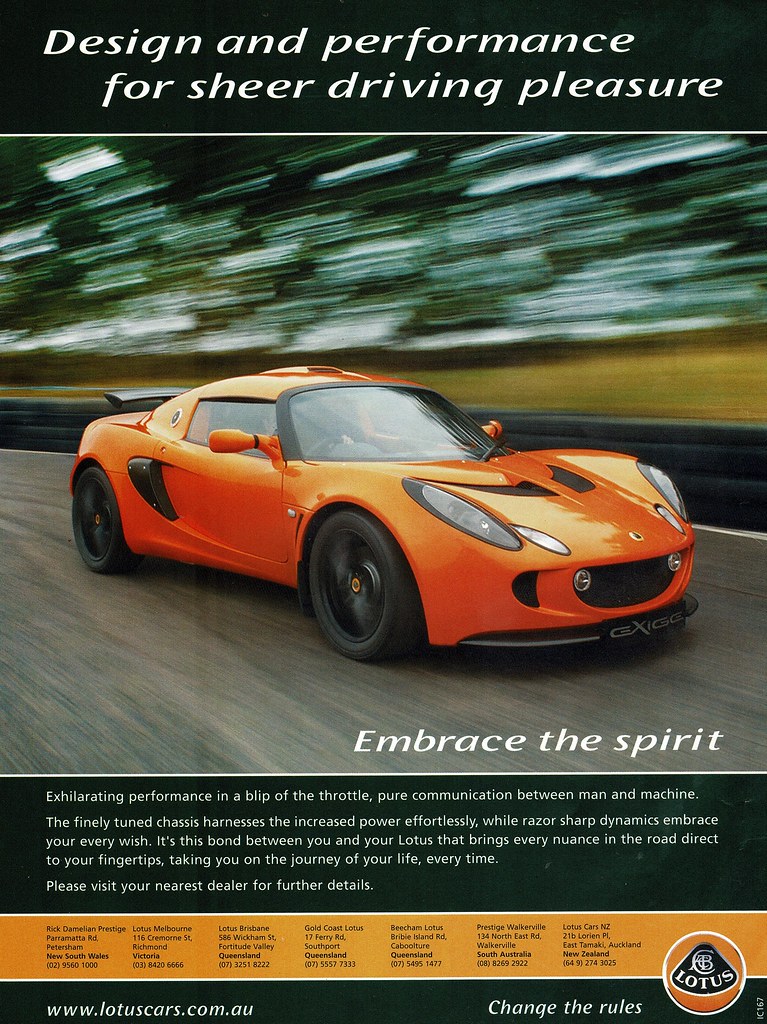 2005 Lotus Aussie Original Magazine Advertisement