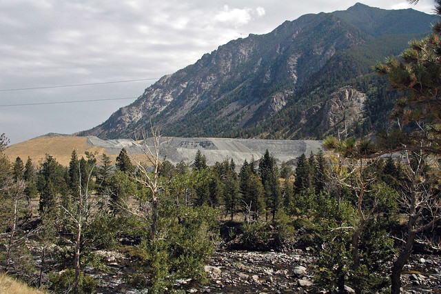Spoils pile of the Stillwater Mine (Beartooth Mountains, Montana, USA) 1
