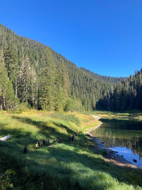 Satsop Lakes on the Olympic National Forest on a volunteer day with the Mountaineers