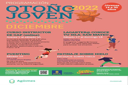 Cartel promocional de las actividades del Programa Otoño Joven
