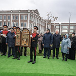 4 октября 2022, Закладка храма в честь вмч. Георгия Победоносца на территории нового комплекса Суворовского училища (Тверь)