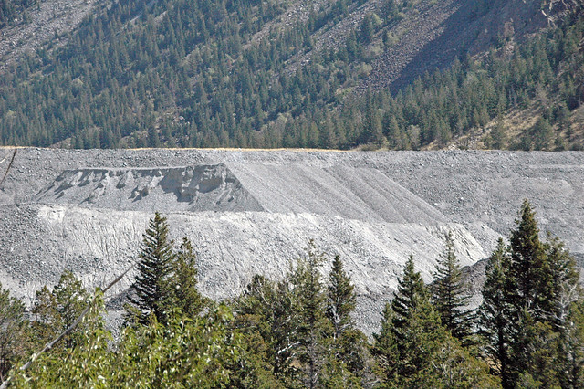 Spoils pile of the Stillwater Mine (Beartooth Mountains, Montana, USA) 2