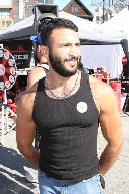HANDSOME BEARDED MUSCLE HUNK ! ~ photographed  by ADDA DADA ! ~ CASTRO STREET FAIR 2022 ! (safe photo)