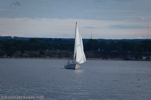 Sailboat on Erie Harbor, Presque Isle State Park, Ohio