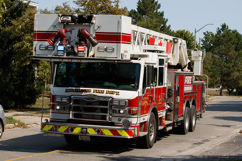 Kitchener Fire Department Aerial 11 | Arriving on the scene … | Flickr