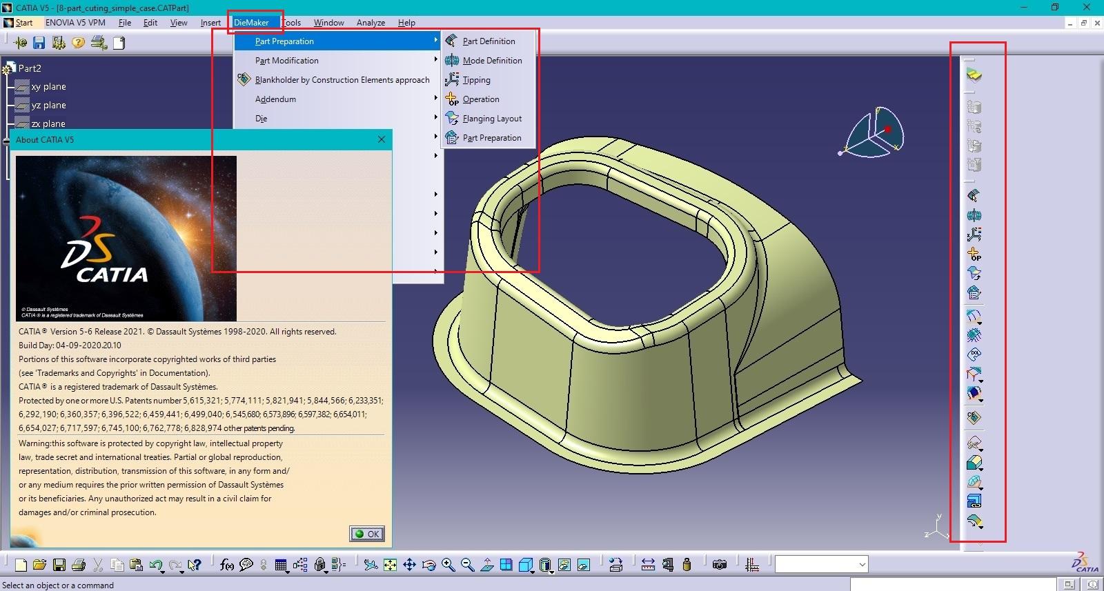 Working with ESI PAM-DIEMAKER 2021.0 for CATIA V5 R28-R30 full
