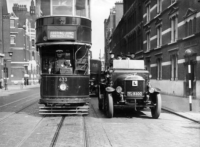 1930s? -  London tram 633 at Southwark Bridge Road