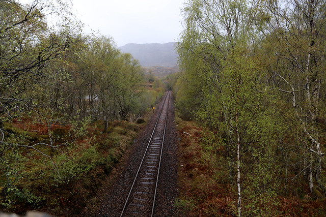 The West Highland Line near Lochailort