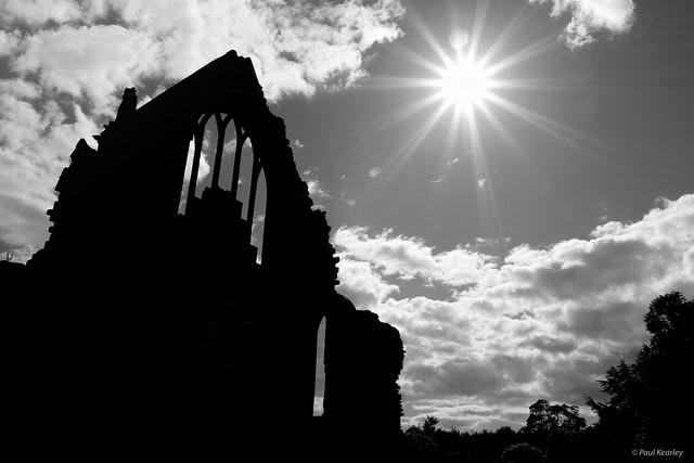 Abbey Ruin Silhouette