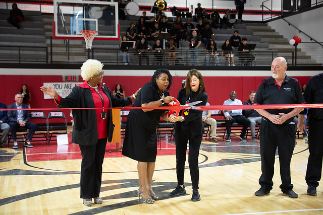 Arena Ribbon Cutting at East Central High School