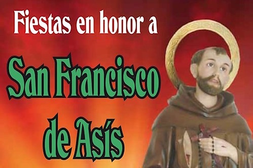 Cartel promocional de las fiestas de San Francisco de Asís
