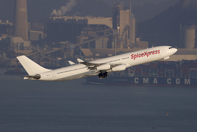 9H-JAI, Airbus A340-300, SpiceXpress, Hong Kong