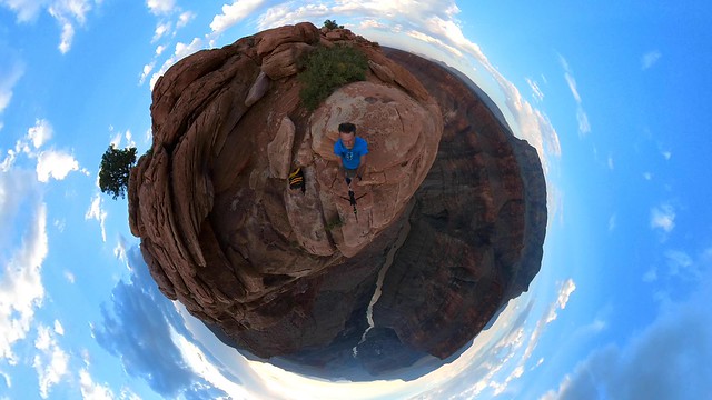 Tiny Earth Selfie at Toroweap Overlook