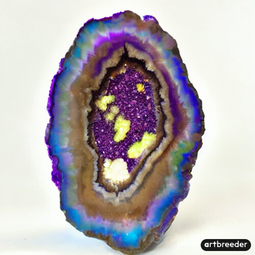 Geode with crystals, colorful (1) | The Original Rocket Dungeon | Flickr
