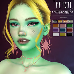 [Fetch] Spider Earrings @ Satan Inc!