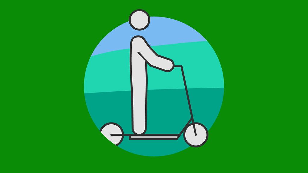 Scooting icon