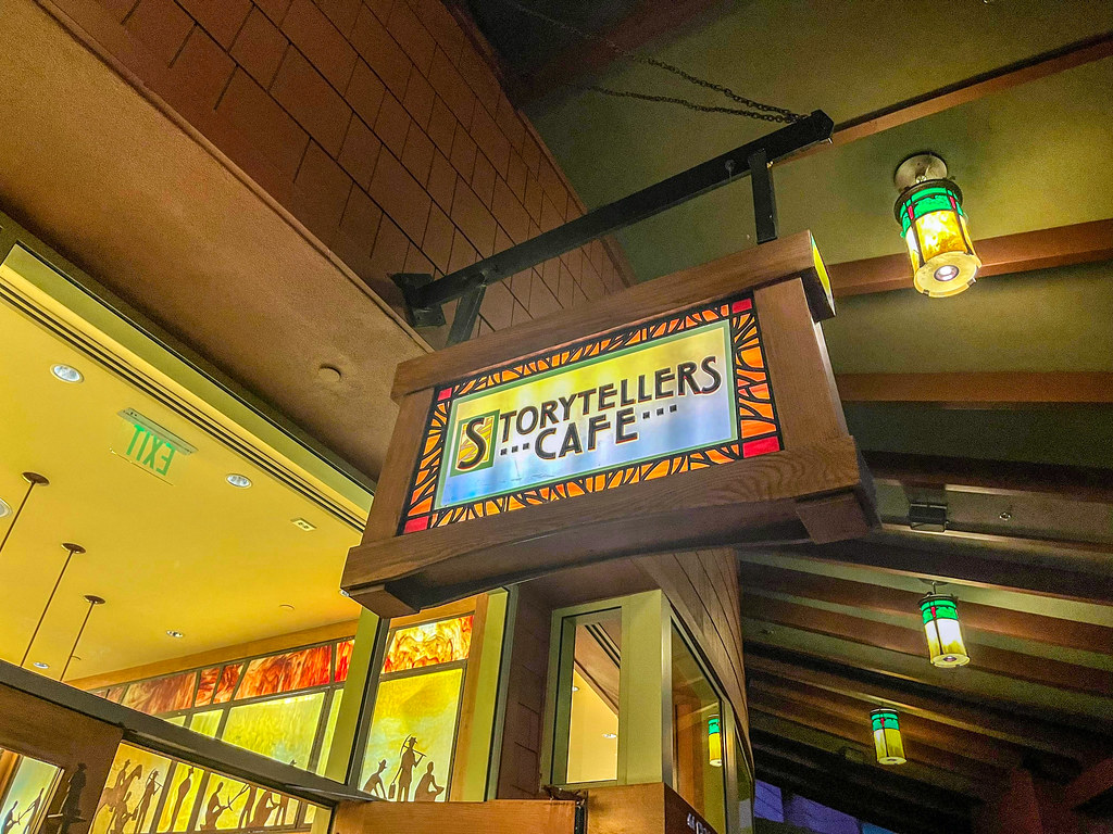 Storytellers Cafe sign