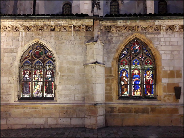 Stained glass windows, Église Saint-Paul, Lyon, France