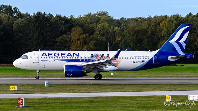 Aegean Airlines, Airbus A320-271N, SX-NEE, 10901, Hellenic National Basketball Team, October 07, 2022