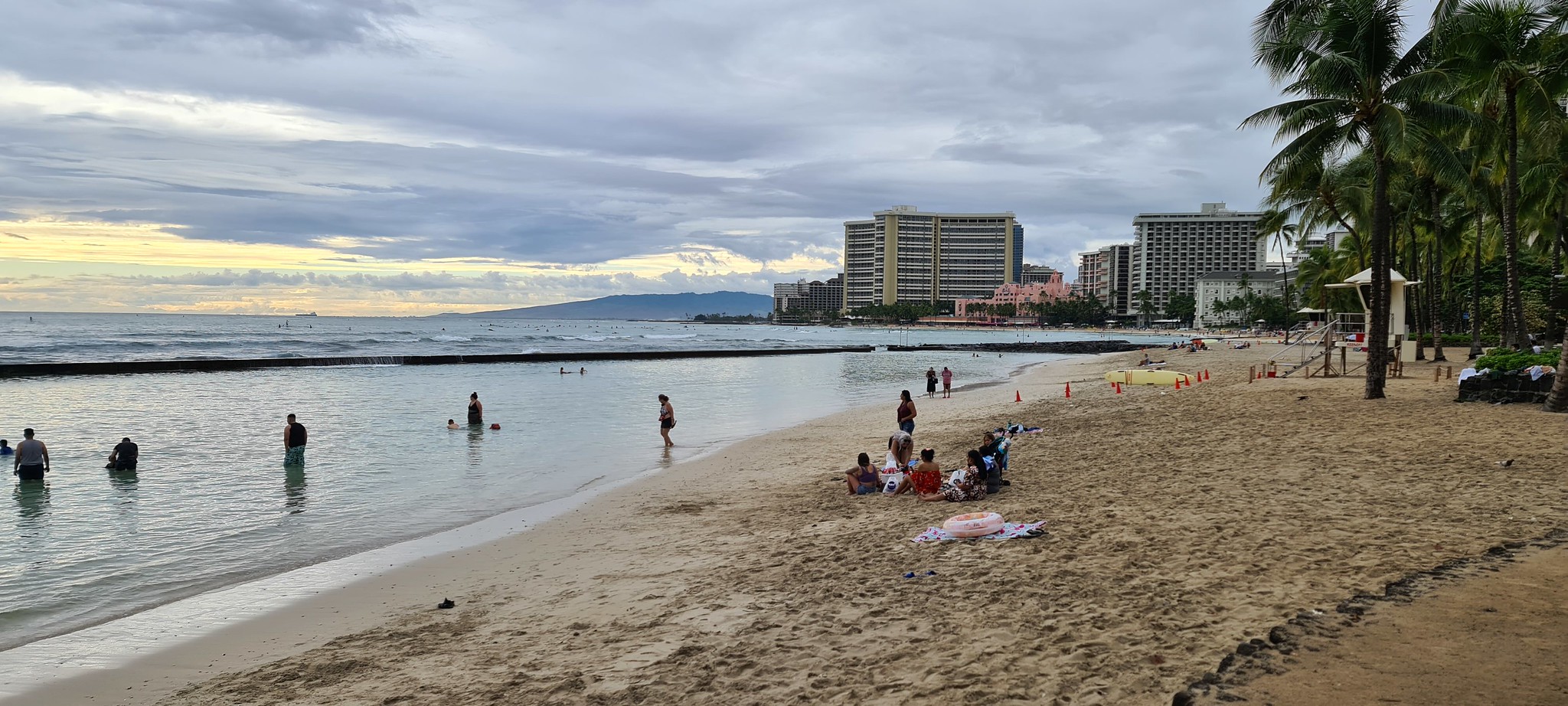 Waikiki beach in Honululu