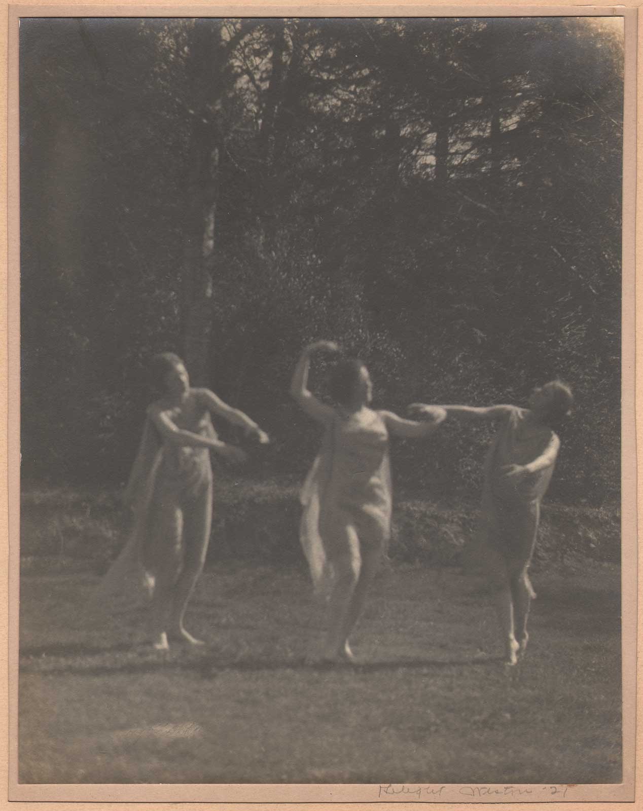 Delight Weston :: Three Dancers: Rhythmic Study, 1921. Bromide print. | src Photoseed