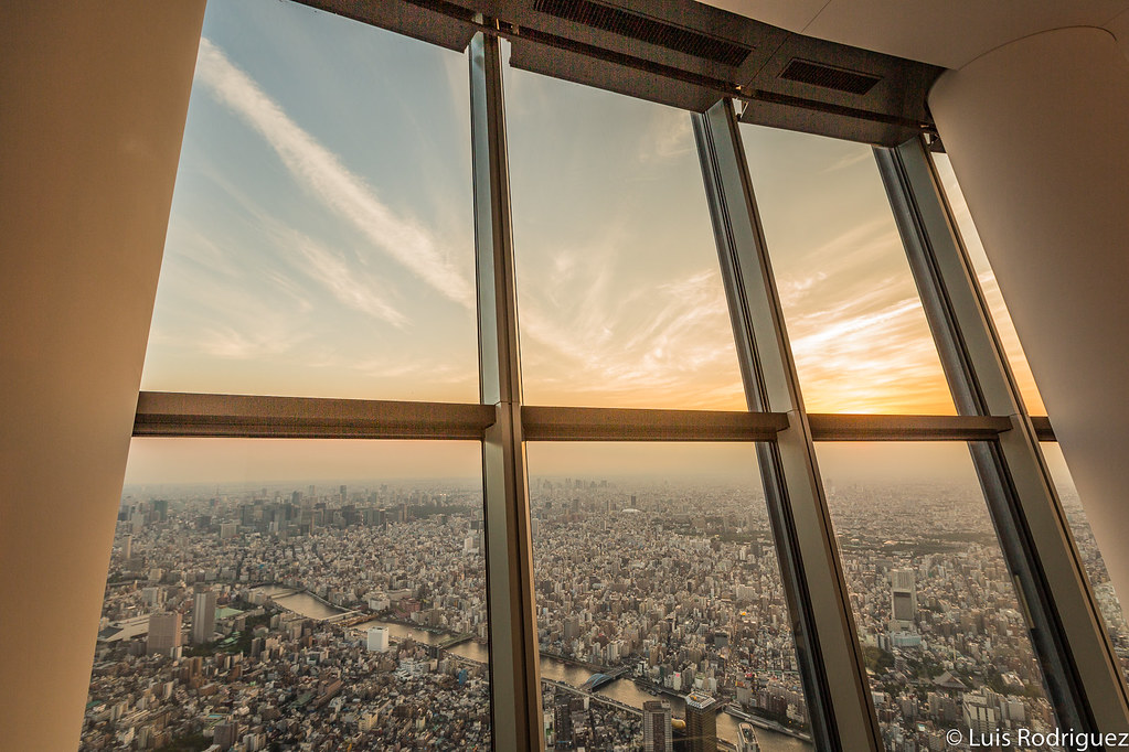 Atardece sobre Tokio desde la Skytree