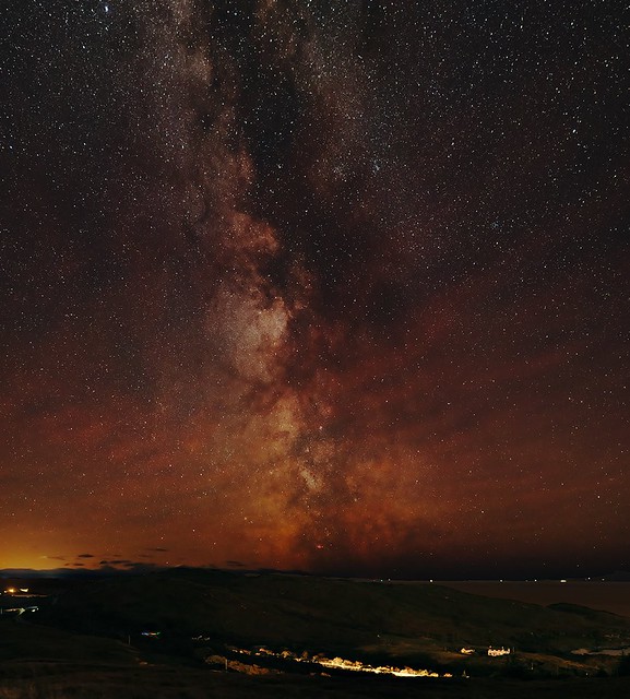 Milky Way and airglow over Scotland
