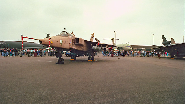 Jaguar GR1A at Mildenhall Air Fete '91 - grain reduced