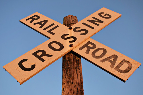 crossbuck crossing railroad reading ohio oasissubdivision sunset