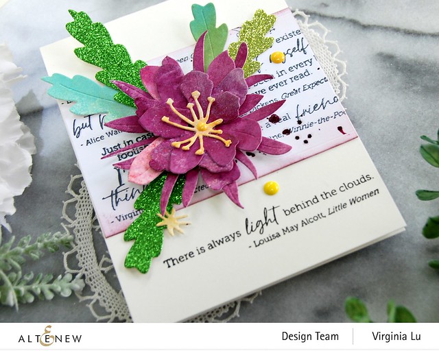 Craft-A-Flower Epiphyllum Layering Die Set -Well Read Stamp Set -003