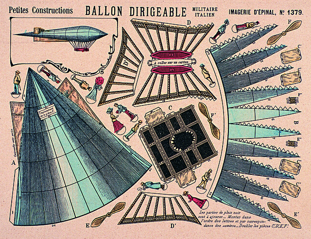 Image d'Epinal Ballon Dirigeable 1