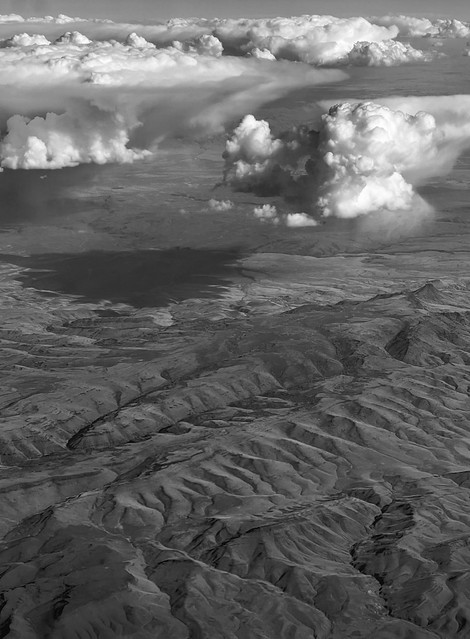 Thunderclouds developing over Steens Mountain Wilderness