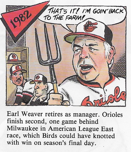 1992 Red Foley Cartoon History - Weaver, Earl (1982)