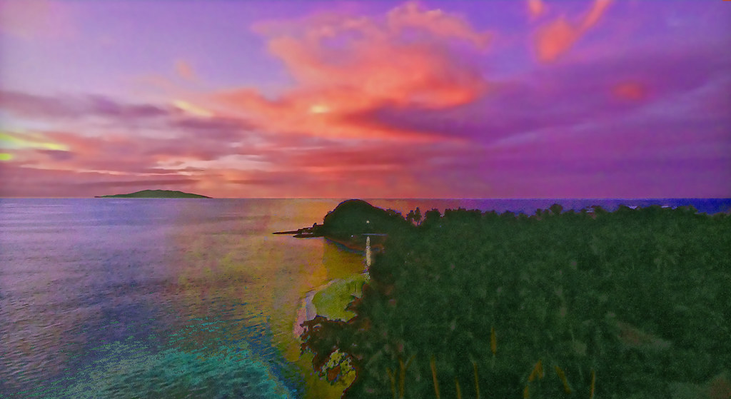 FIDJI  ISLANDS at sunset