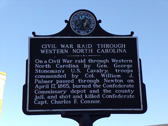 Civil War Raid through Western NC Historic Marker