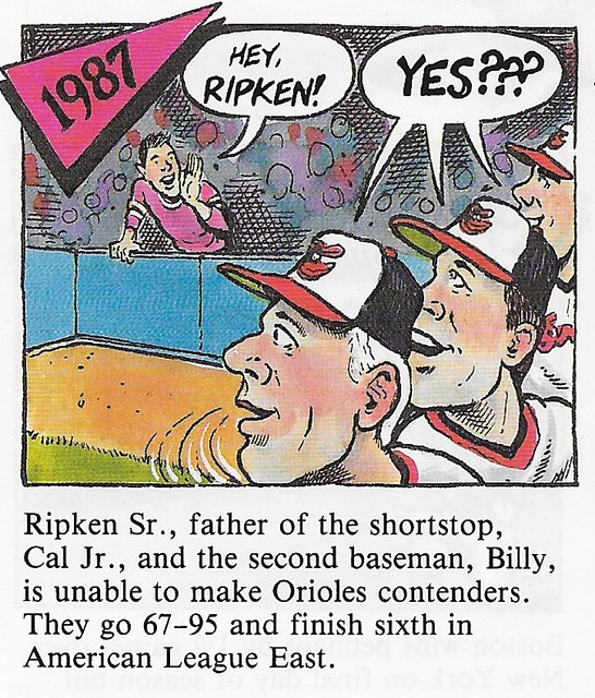 1992 Red Foley Cartoon History - Ripken Jr, Cal (1987)