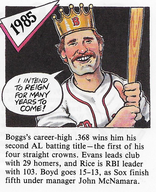 1992 Red Foley Cartoon History - Boggs, Wade (1985)