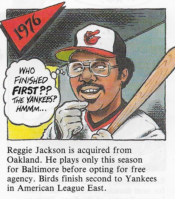 1992 Red Foley Cartoon History - Jackson, Reggie (1976)