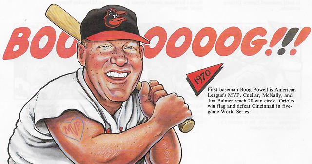 1992 Red Foley Cartoon History - Powell, Boog (1970)