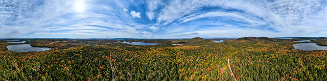 Greater than 360º Pano of the Donnell Pond Public Reserved Land in Autumn