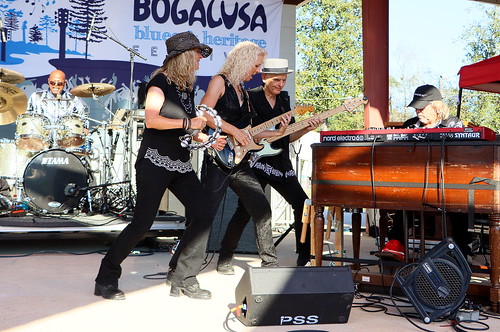 Laurie Morvan Band at Bogalusa Blues & Heritage Fest, Sep. 2022. Photo by Demian Roberts.
