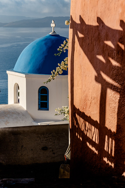 Blue Dome Church in Oia, Santorini.